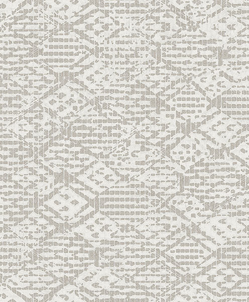 media image for Helene Silver Glitter Geometric Wallpaper from Lumina Collection by Brewster 289