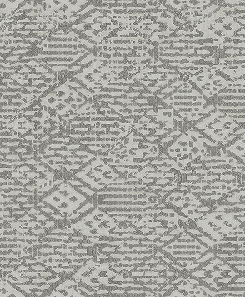 media image for Helene Pewter Glitter Geometric Wallpaper from Lumina Collection by Brewster 255