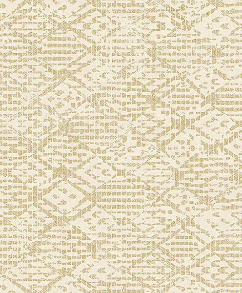 media image for Helene Gold Glitter Geometric Wallpaper from Lumina Collection by Brewster 22