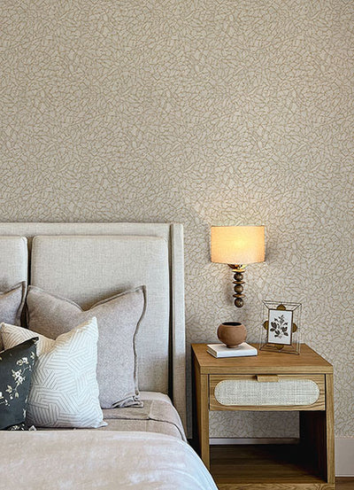 product image for Soma Silver Metallic Crackling Wallpaper from Lumina Collection by Brewster 92