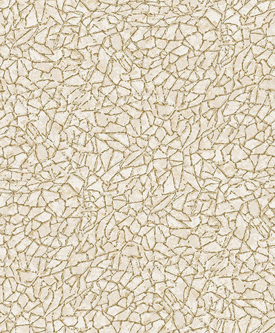 product image of Soma Gold Metallic Crackling Wallpaper from Lumina Collection by Brewster 560