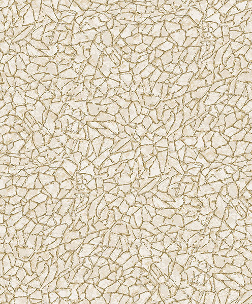 media image for Soma Gold Metallic Crackling Wallpaper from Lumina Collection by Brewster 273