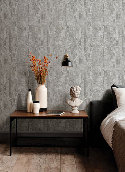 product image for Zinarliya Silver Column Wallpaper from Lumina Collection by Brewster 20