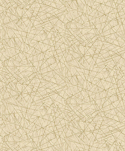 product image of sample bulan gold abstract lines wallpaper from lumina collection by brewster 1 557