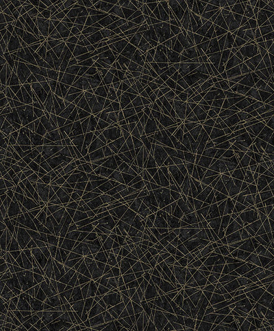 product image for Bulan Black Abstract Lines Wallpaper from Lumina Collection by Brewster 44