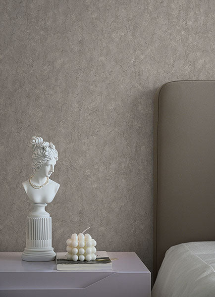 media image for Pliny Light Grey Distressed Texture Wallpaper from Lumina Collection by Brewster 284