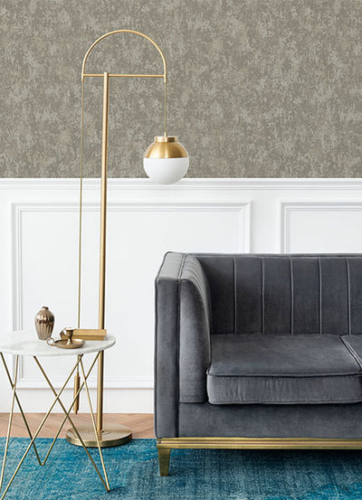 product image for Haliya Sterling Metallic Plaster Wallpaper from Lumina Collection by Brewster 30