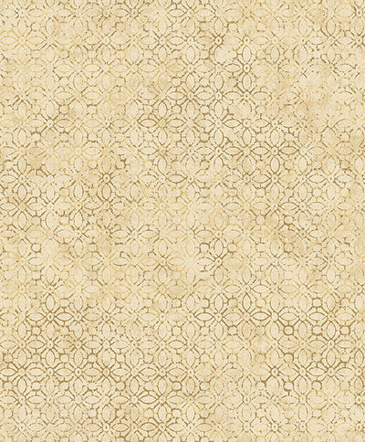 product image for Khauta Gold Floral Geometric Wallpaper from Lumina Collection by Brewster 70