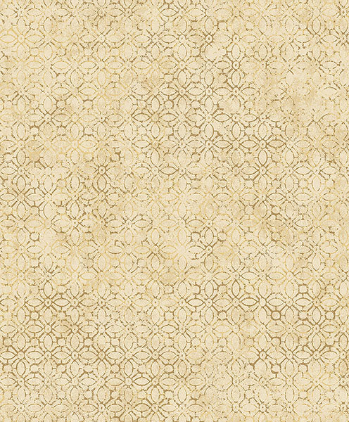 media image for Khauta Gold Floral Geometric Wallpaper from Lumina Collection by Brewster 225