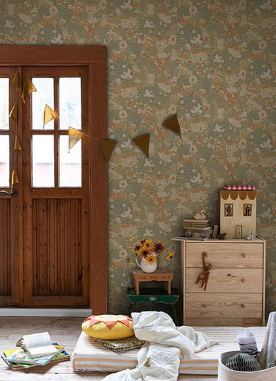 product image for Bygga Bo Butter Woodland Village Wallpaper from Briony Collection by Brewster 13