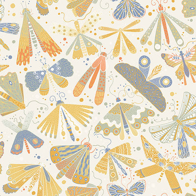 product image of Flyga Gold Butterfly Bonanza Wallpaper from Briony Collection by Brewster 57