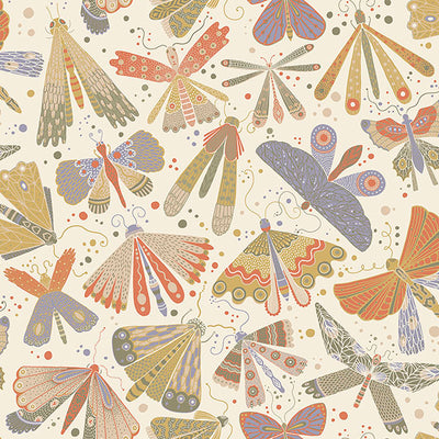 product image of Flyga Moss Butterfly Bonanza Wallpaper from Briony Collection by Brewster 563