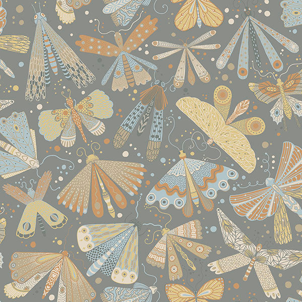 media image for Flyga Apricot Butterfly Bonanza Wallpaper from Briony Collection by Brewster 291