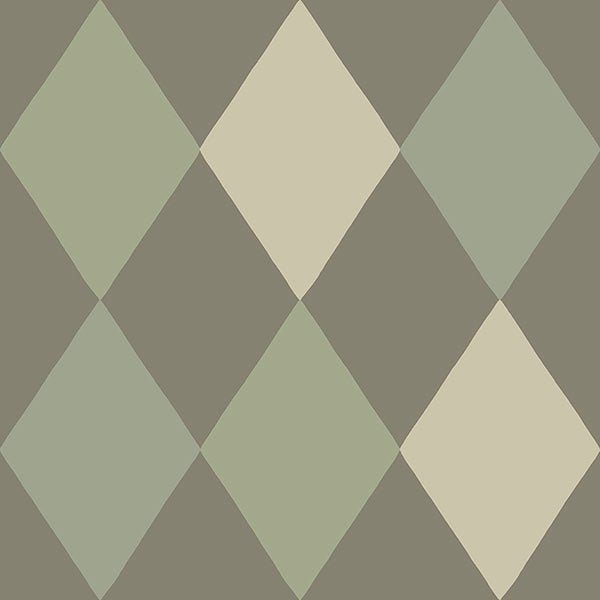 media image for Kalas Olive Diamond Wallpaper from Briony Collection by Brewster 297