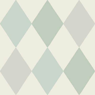 product image of Kalas Light Blue Diamond Wallpaper from Briony Collection by Brewster 527