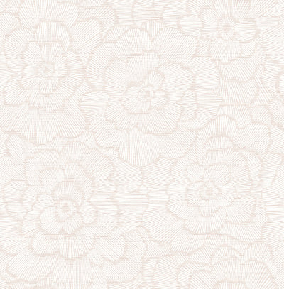 product image for Periwinkle Pink Textured Floral Wallpaper 71