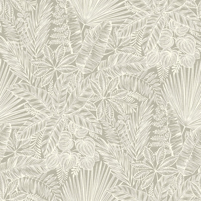 product image of Vita Light Brown Botanical Wallpaper 531