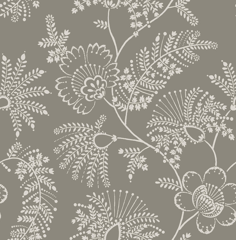 media image for Maeve Grey Jacobean Trail Wallpaper 242