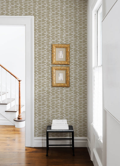 product image for Myrtle Gold Abstract Stripe Wallpaper 92