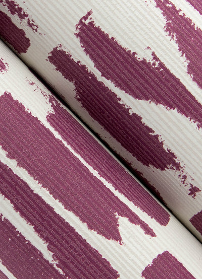 product image for Myrtle Purple Abstract Stripe Wallpaper 93