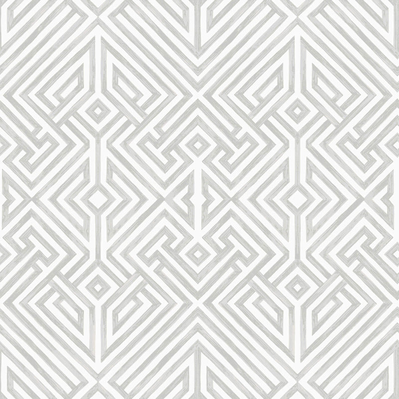 media image for Lyon Silver Geometric Key Wallpaper 27