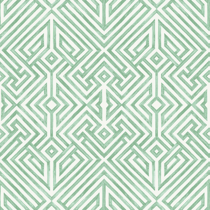 media image for Lyon Green Geometric Key Wallpaper 251