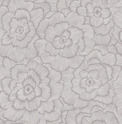 product image for Periwinkle Sterling Textured Floral Wallpaper 26