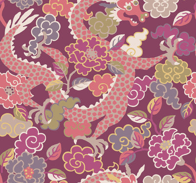 product image of Yanci Plum Dragon Wallpaper 587