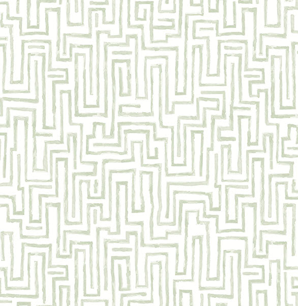 media image for Ramble Sage Geometric Wallpaper 256