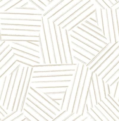 product image of Helene Taupe Geometric Lines Wallpaper 586