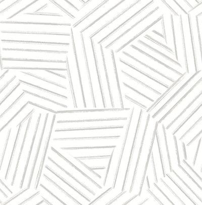 product image of Helene Pewter Geometric Lines Wallpaper 547