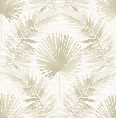 product image of Calla Taupe Painted Palm Wallpaper 585