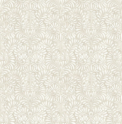 product image of Elma Taupe Fiddlehead Wallpaper 519