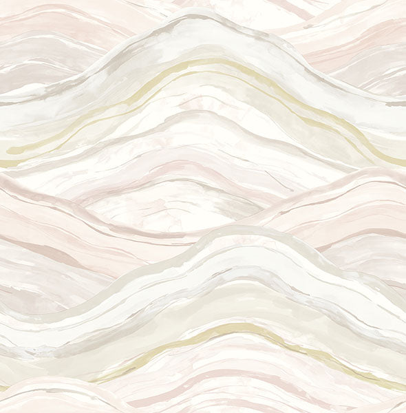 media image for Dorea Pastel Striated Waves Wallpaper 291