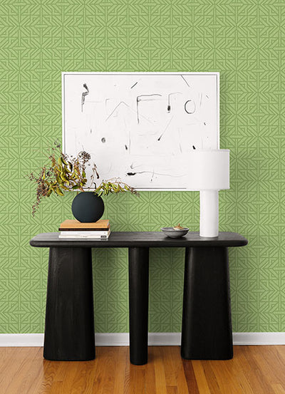 product image for Hesper Green Geometric Wallpaper 21