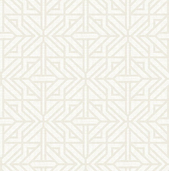 media image for Hesper Ivory Geometric Wallpaper 296