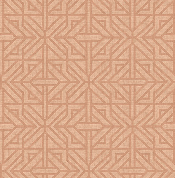 media image for Hesper Rust Geometric Wallpaper 269