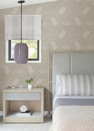 product image for Tania Light Brown Woven Abstract Wallpaper 85