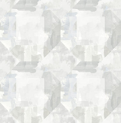 product image of Perrin Light Grey Gem Geometric Wallpaper 588