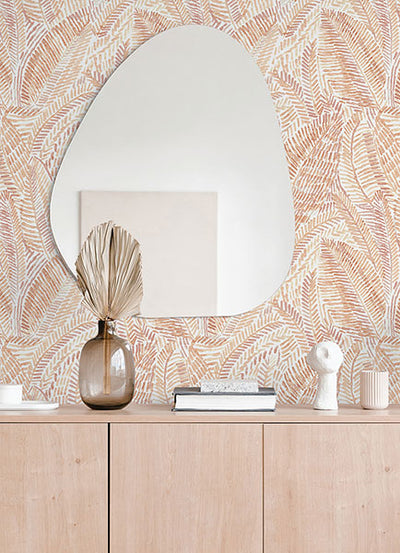 product image for Fildia Orange Botanical Wallpaper 32