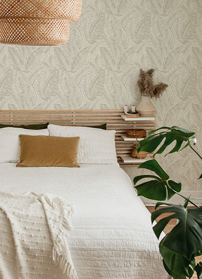 product image for Fildia Taupe Botanical Wallpaper 25