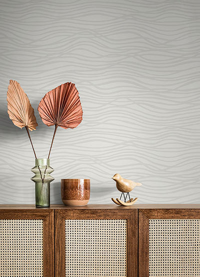 product image for Galyn Dove Pearlescent Wave Wallpaper 85