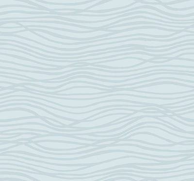 product image for Galyn Sky Blue Pearlescent Wave Wallpaper 64