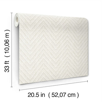 product image for Glynn Silver Chevron Wallpaper 77