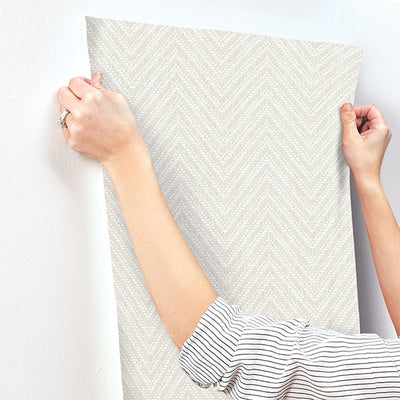 product image for Glynn Silver Chevron Wallpaper 18