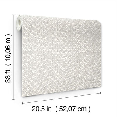 product image for Glynn Light Grey Chevron Wallpaper 15