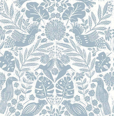 product image for Nestle Blue Bird Block Print Wallpaper 38