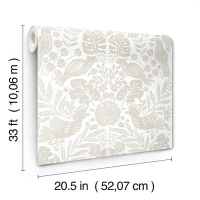 product image for Nestle Dove Bird Block Print Wallpaper 17