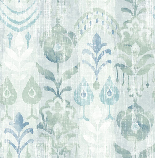 media image for Pavord Green Floral Shibori Wallpaper 289