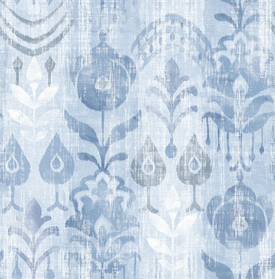 product image of Pavord Blue Floral Shibori Wallpaper 586